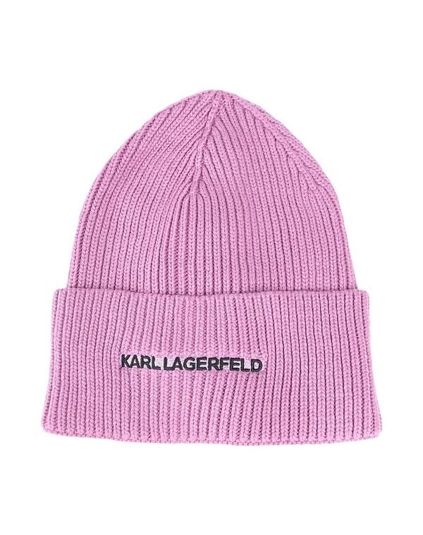 長い巻き毛 ラガーフェルド レディース 付属物 鳥打ち帽 KARLAGERFELD 鳥打ち帽 Mauve