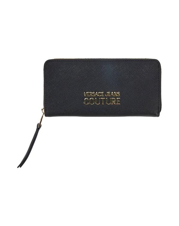 ヴェルサーチ レディース レザー小物 財布 VERSACE JEANS COUTURE 財布 Black ブラック｜ReVida 店 18,346円