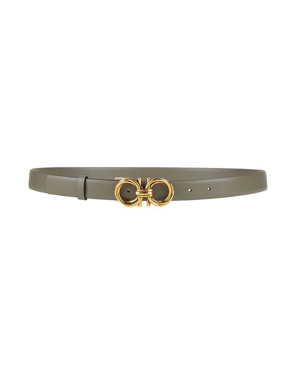 フェラガモ レディース なめし革小物 三尺帯 FERRAGAMO レギュラー幅三尺帯 Sage Green 緑であること