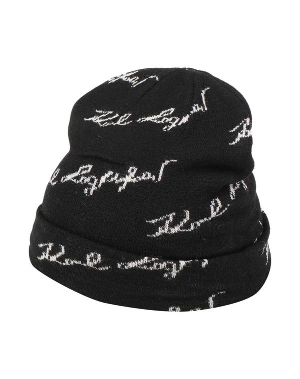 カール ラガーフェルド レディース アクセサリー 帽子 KARLAGERFELD 帽子 Black ブラック｜ReVida 店