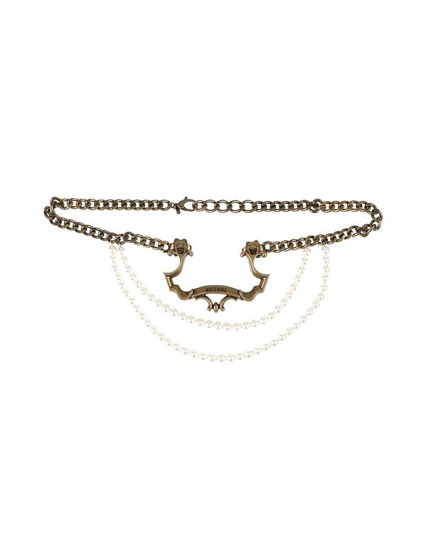 モスキーノ レディース レザー小物 ベルト MOSCHINO ベルト Bronze