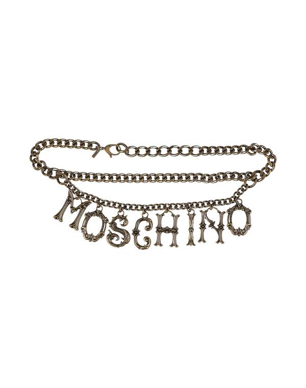 モスキーノ レディース レザー小物 ベルト MOSCHINO ベルト Bronze