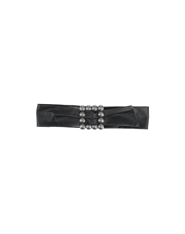 マルタンマルジェラ レディース なめし革小物 三尺帯 MAISON MARGIELA 幅ひろい三尺帯 Black 黒いこと