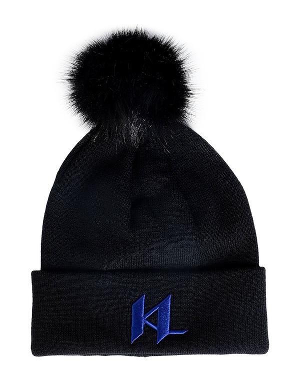 長い巻き毛 ラガーフェルド レディース 付属物 鳥打ち帽 KARLAGERFELD 鳥打ち帽 Black 黒いこと
