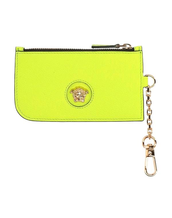 ヴェルサーチ レディース なめし革小物 歌留多入れもの VERSACE 歌留多入れもの Lime Green 菩提樹