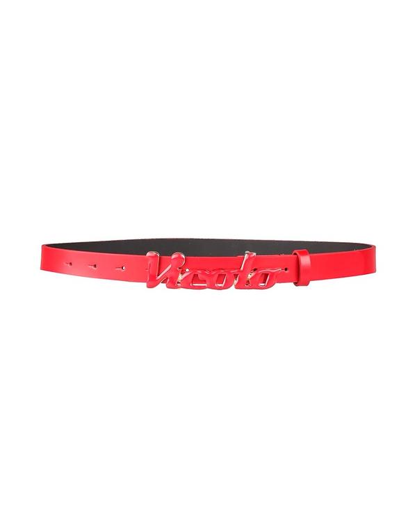 ヴィコロ レディース レザー小物 ベルト VICOLO 幅細ベルト Red レッド