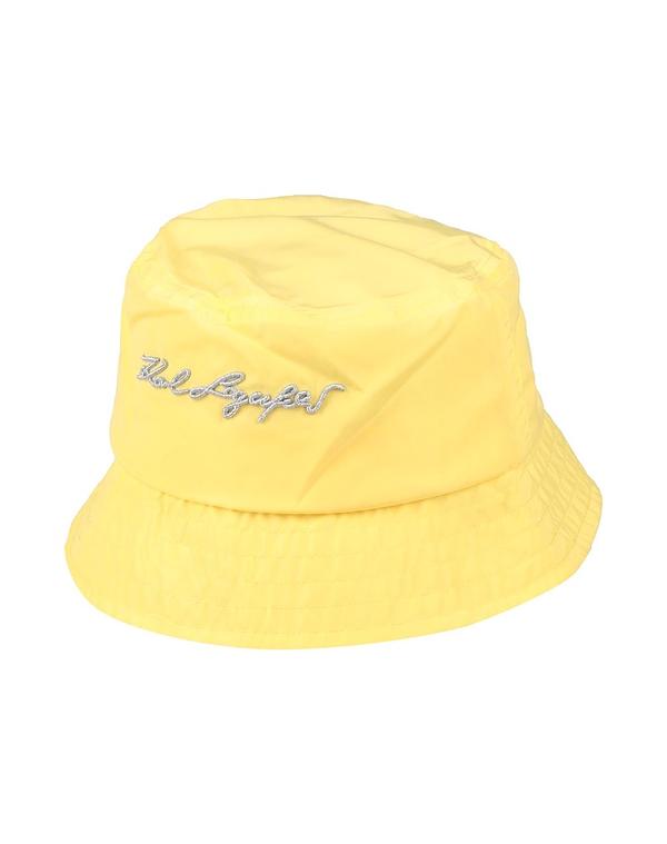 長い巻き毛 ラガーフェルド レディース 佩び物 かぶり笠 KARLAGERFELD かぶり笠 Yellow 黄色