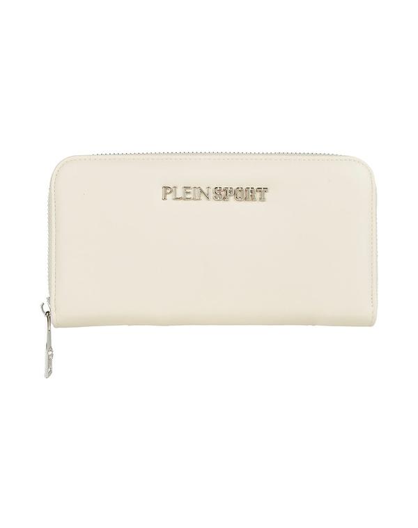 飾り気の無い 運動競技 レディース なめし革小物 紙入れ PLEIN SPORT 紙入れ Off-White 象牙色