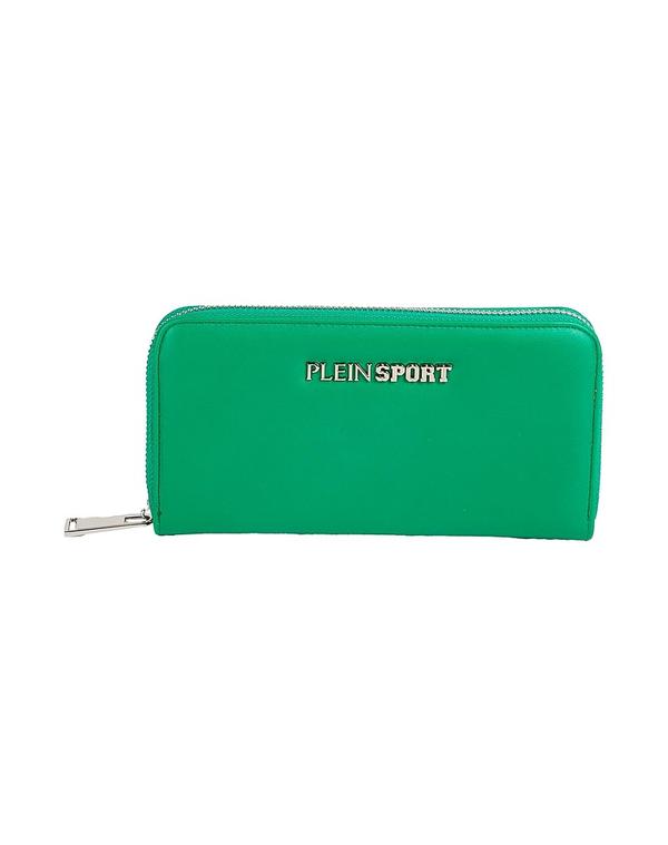 飾り気の無い 運動競技 レディース なめし革小物 紙入れ PLEIN SPORT 紙入れ Green 緑であること