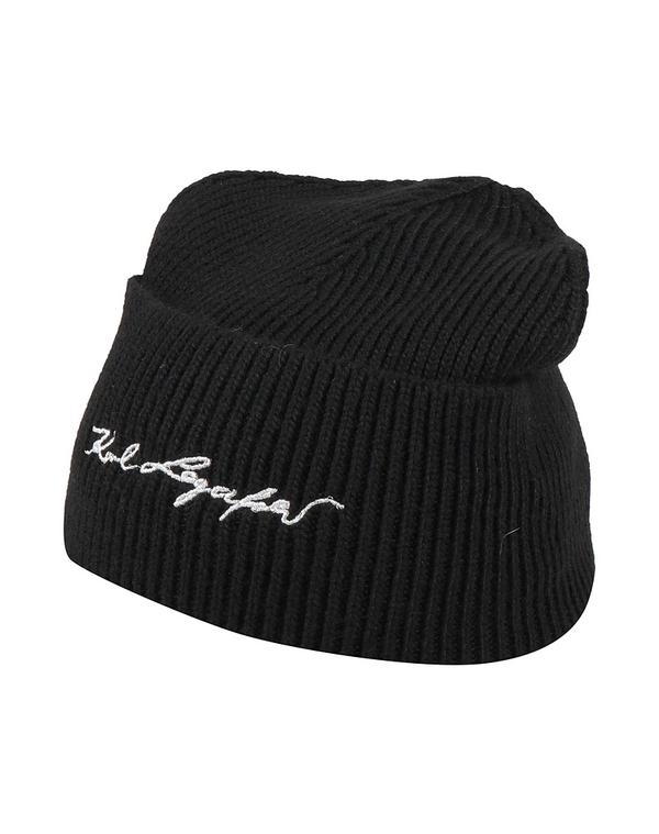 長い巻き毛 ラガーフェルド レディース 添え物 かぶり笠 KARLAGERFELD かぶり笠 Black 黒いこと
