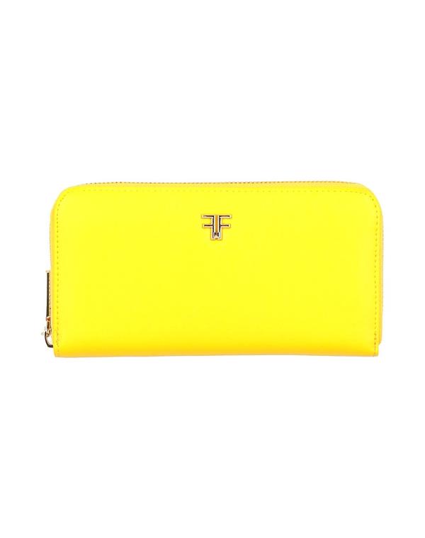 フラコミーナ レディース なめし革小物 紙入れ FRACOMINA 紙入れ Yellow 黄色