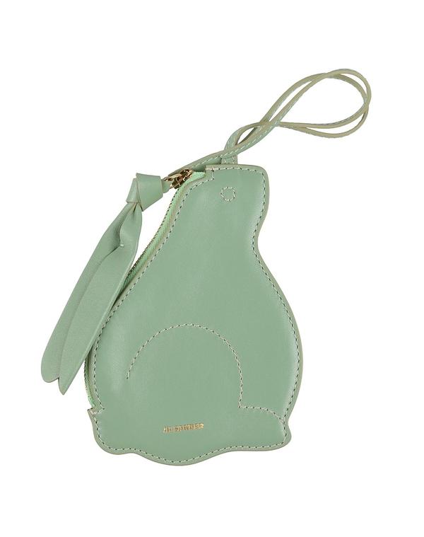 ジル・サンダー レディース なめし革小物 御釣り入れ JIL SANDER 紙入れ Light Green 緑であること