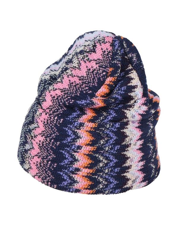 ミッソーニ レディース アクセサリー 帽子 MISSONI 帽子 Navy ネイビー｜ReVida 店