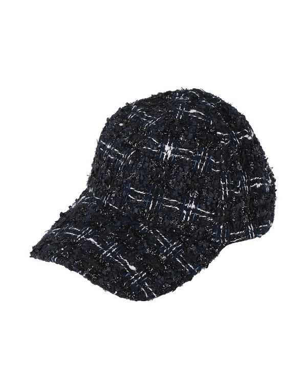 長い巻き毛 ラガーフェルド レディース 付属品 かぶり笠 KARLAGERFELD かぶり笠 Midnight Blue 青味