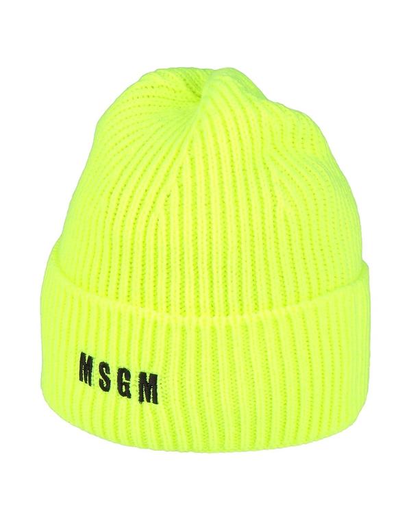 エムエスジイエム レディース アクセサリー 帽子 MSGM 帽子 Pastel Yellow イエロー｜ReVida 店