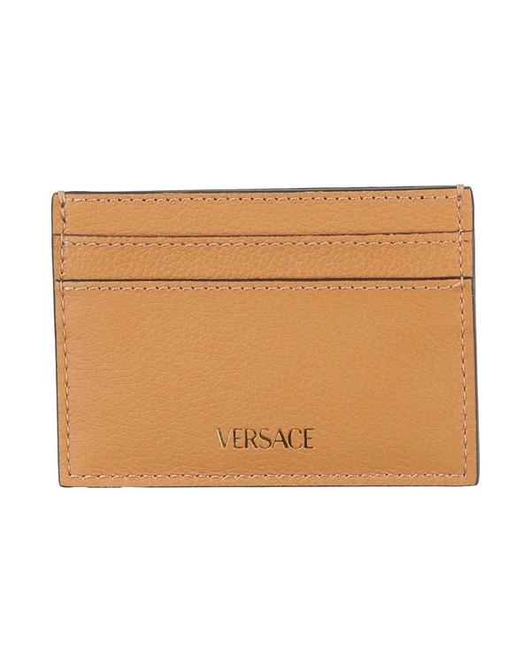 ヴェルサーチ レディース なめし革小物 歌留多入れもの VERSACE 歌留多入れもの Camel 駱駝