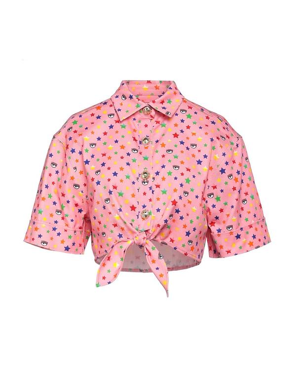 シアラフェラーニ レディース トップス シャツ CHIARA FERRAGNI 柄入りシャツ＆ブラウス Pink ピンク