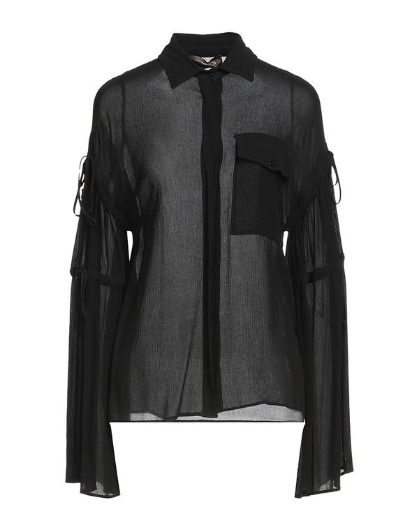 トラサルディ レディース トップス シャツ TRUSSARDI 無地シャツ＆ブラウス Black ブラック