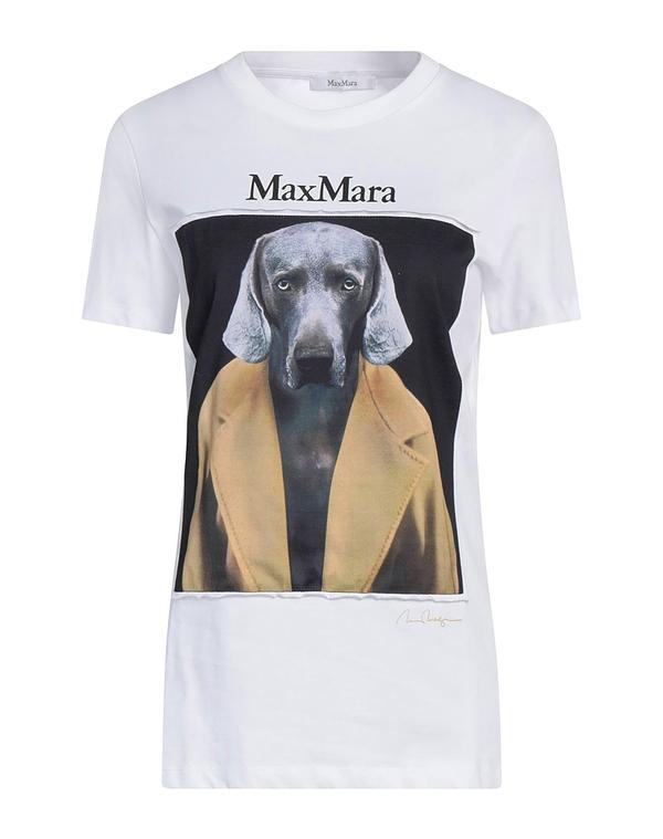 マックスマーラ レディース トップス Tシャツ MAX MARA Ｔシャツ White ホワイト