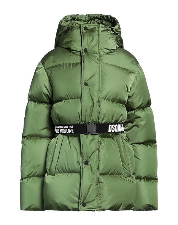 ディースクエアード レディース アウター 落ちこむ/シンセティック DSQUARED2 パファージャケット Green 緑であること