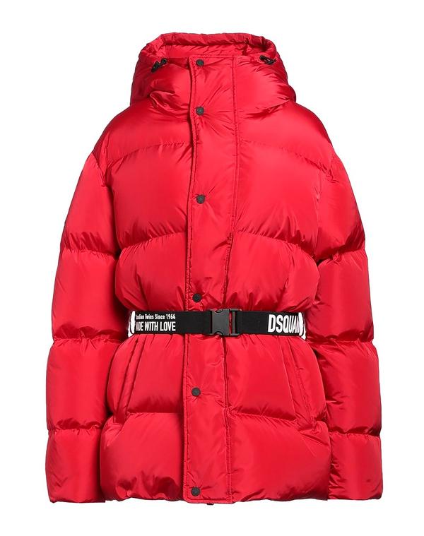 ディースクエアード レディース アウター 落ちこむ/シンセティック DSQUARED2 パファージャケット Red 赤いこと