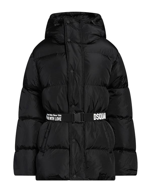 ディースクエアード レディース アウター 落ちこむ/シンセティック DSQUARED2 パファージャケット Black 黒いこと