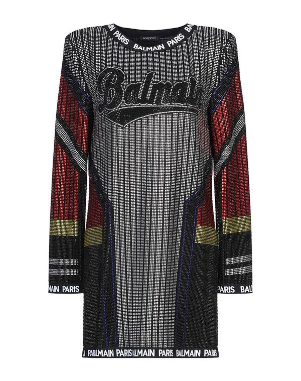 バルマン レディース ドレス BALMAIN ミニワンピース・ドレス Black ブラック