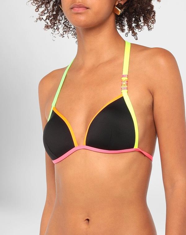 モスキーノ レディース ビーチ/プール ビキニトップ MOSCHINO 水着（ビキニ） Black ブラック