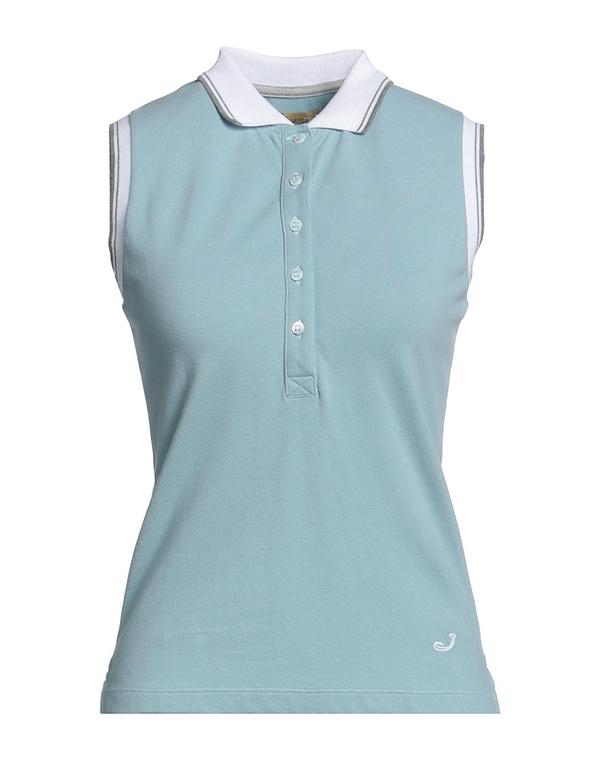 ヤコブ コーエン レディース トップス ポロシャツ JACOB COH Ё N ポロシャツ Sky Blue ブルー