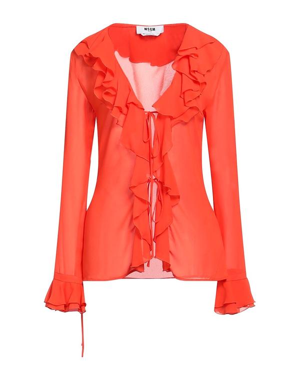 エムエスジイエム レディース トップス シャツ MSGM 無地シャツ＆ブラウス Orange オレンジ