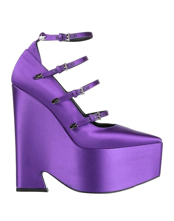 【貨物輸送無料】 ヴェルサーチ レディース パンプス シューズ パンプス Purple