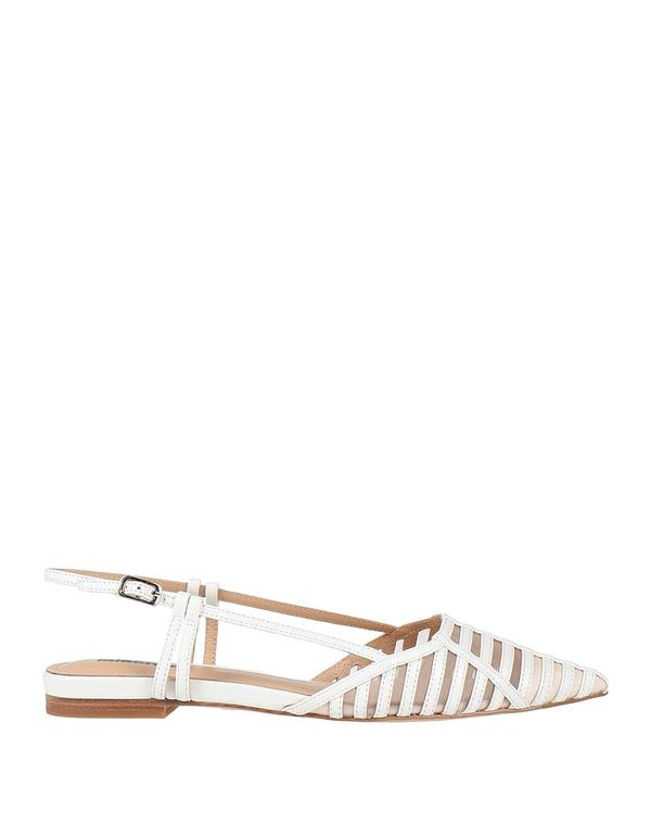 【貨物輸送無料】 ローラはりつけ台 レディース パンプス シューズ バレーシューズ White