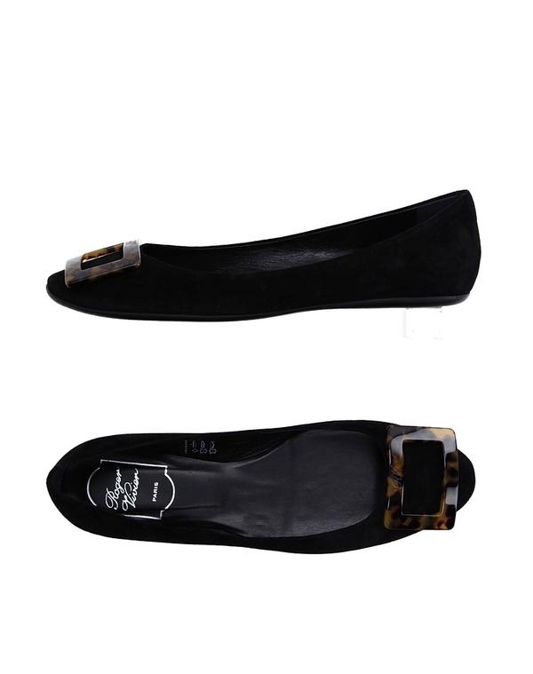 ロジェ・ヴィヴィエ レディース シューズ パンプス 女性バレエダンサー ROGER VIVIER Black 黒いこと レディース靴-パンプス-靴