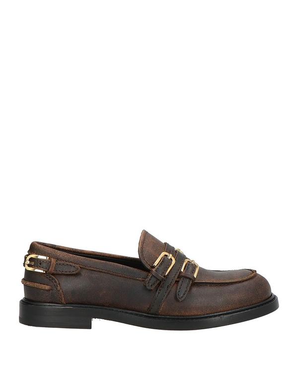 【送料無料】 サンドロ レディース スリッポン・ローファー シューズ モカシン Dark Brown｜ReVida 店