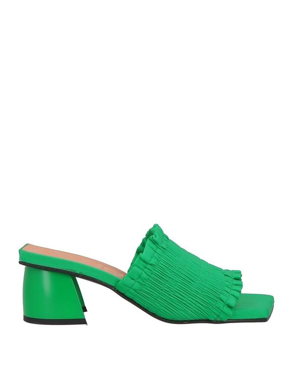 ガニー レディース シューズ サンダル GANNI サンダル Green グリーン