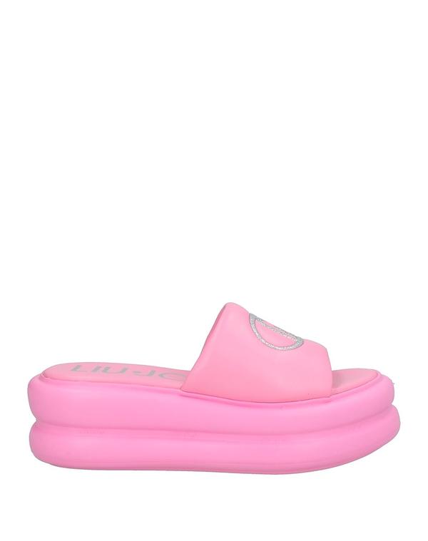 【貨物輸送無料】 リュージョー レディース サンダル シューズ 横すべりサンダル＆家庭用スリッパ Pink