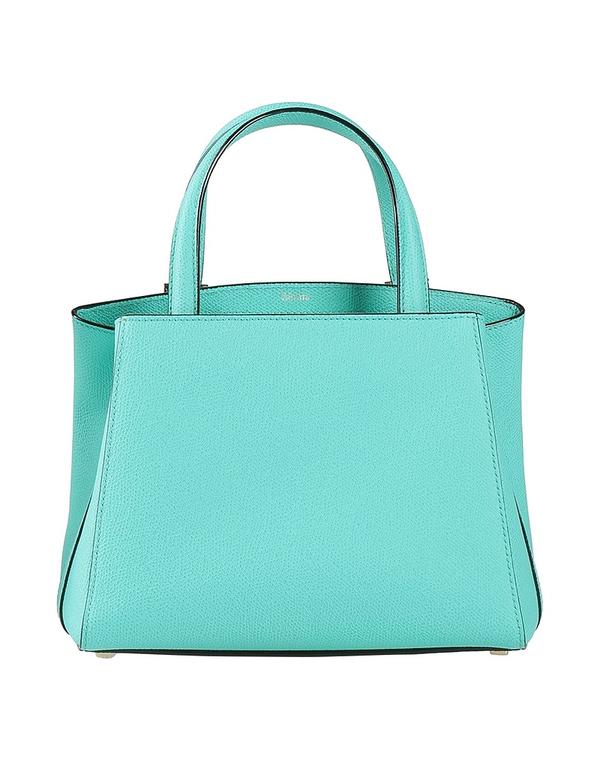 ヴァレクストラ レディース 御徒面子 VALEXTRA ハンドバック Turquoise Blue 青み
