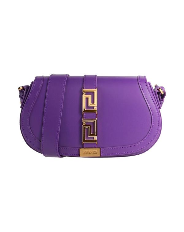 ヴェルサーチ レディース 御徒面子 VERSACE クロスボディバッグ Purple パープル