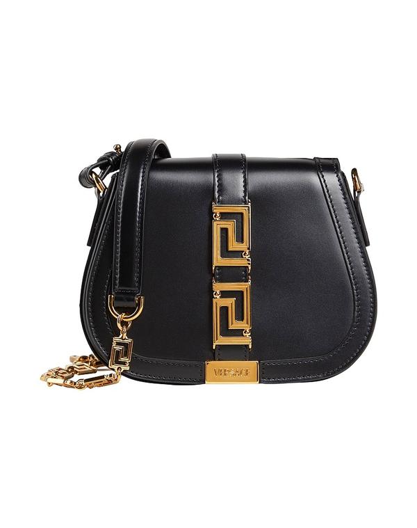 ヴェルサーチ レディース 御徒面子 VERSACE クロスボディバッグ Black 黒いこと バッグ・小物・ブランド雑貨-ショルダーバッグ・メッセンジャーバッグ