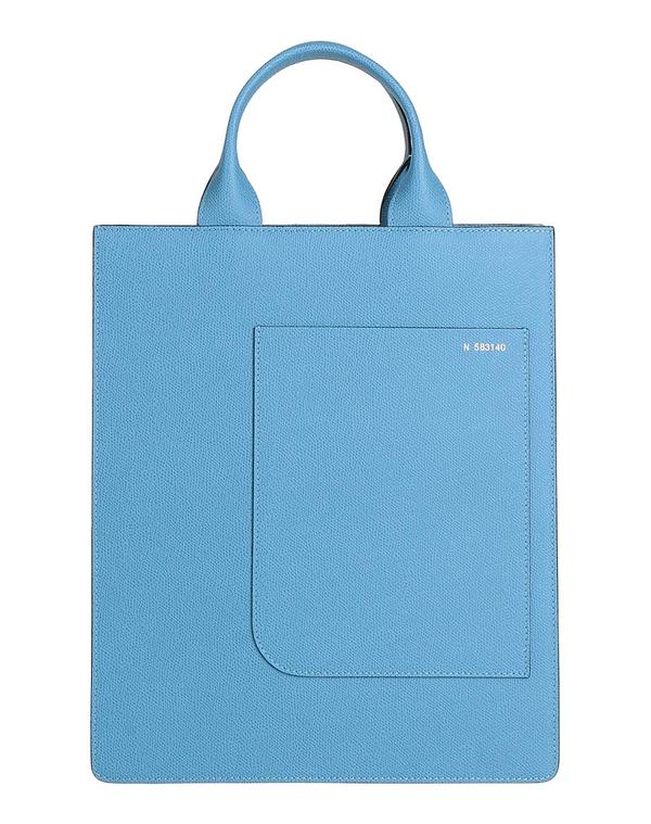 ヴァレクストラ レディース 御徒面子 VALEXTRA ハンドバック Blue Gray 薄墨色