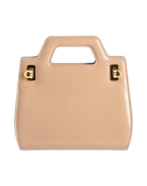 フェラガモ レディース 御徒面子 FERRAGAMO ハンドバック Beige ベージュ