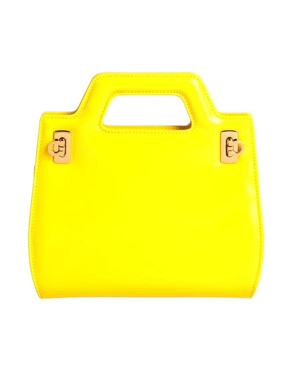 フェラガモ レディース 御徒面子 FERRAGAMO ハンドバック Yellow 黄色