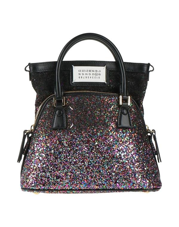 マルタンマルジェラ レディース 御徒面子 MAISON MARGIELA ハンドバック Black 黒いこと