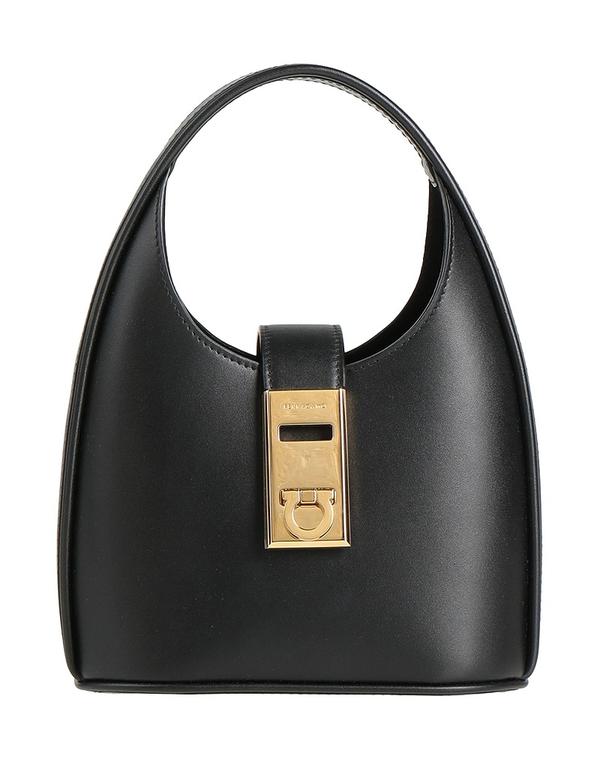 フェラガモ レディース 御徒面子 FERRAGAMO ハンドバック Black 黒いこと