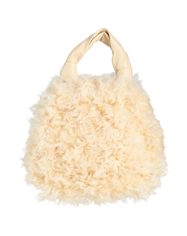 ジル・サンダー レディース 御徒面子 JIL SANDER ハンドバック Off White 象牙色