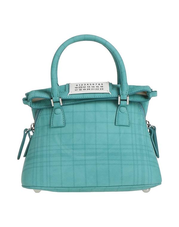 マルタンマルジェラ レディース 御徒面子 MAISON MARGIELA ハンドバック Turquoise Blue 青み