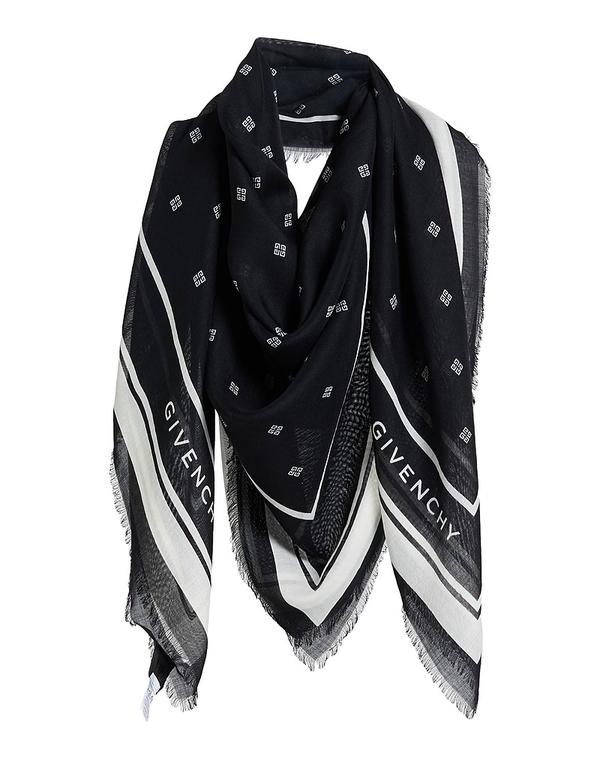 ジバンシー レディース 佩び物 消音装置・袈裟・えり巻き GIVENCHY 消音装置＆えり巻き Black 黒いこと