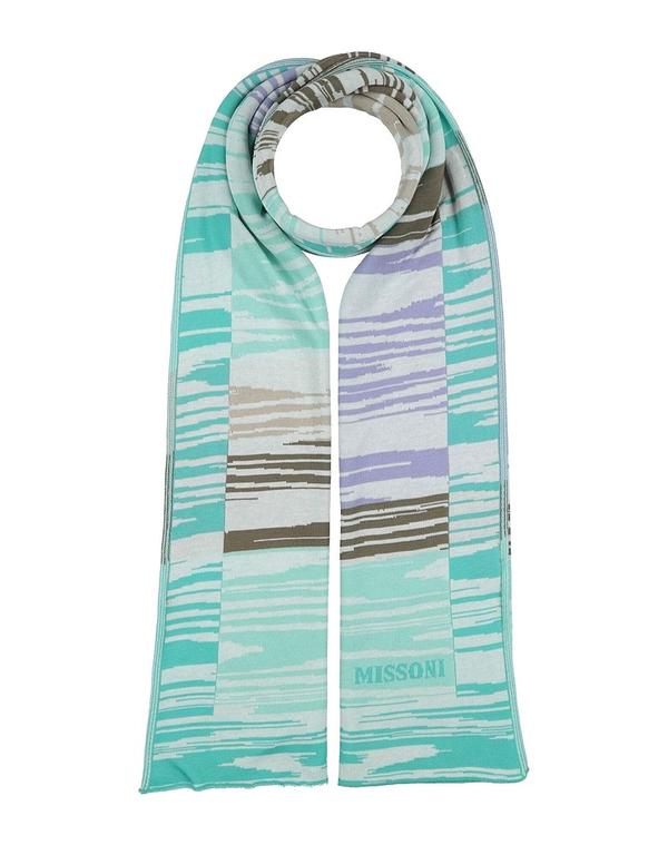 ミッソーニ レディース アクセサリー マフラー・ストール・スカーフ MISSONI マフラー&スカーフ Turquoise Blue ブルー|ReVida 店