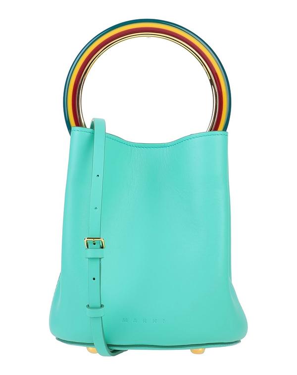マルニ レディース 御徒面子 MARNI ハンドバック Green 緑であること