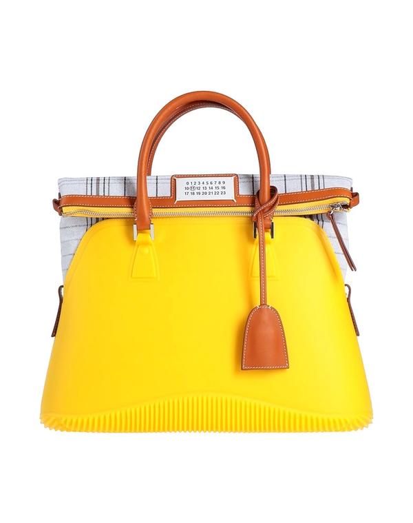 マルタンマルジェラ レディース 御徒面子 MAISON MARGIELA ハンドバック Yellow 黄み